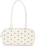 Veronica Beard Studded Boxy Leather Shoulder Bag