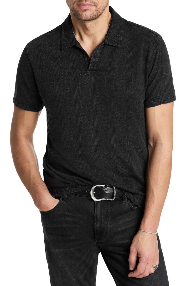 John Varvatos Zion Jacquard Garment Polo, Main, color, 