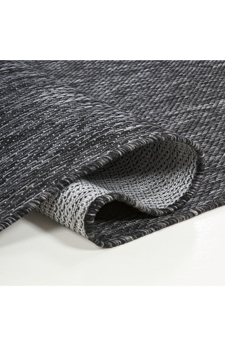 JONATHAN Y Miles Modern Minimalist Radius Corner Solid Indoor/Outdoor Shaped Area Rug, Alternate, color, Dark Gray