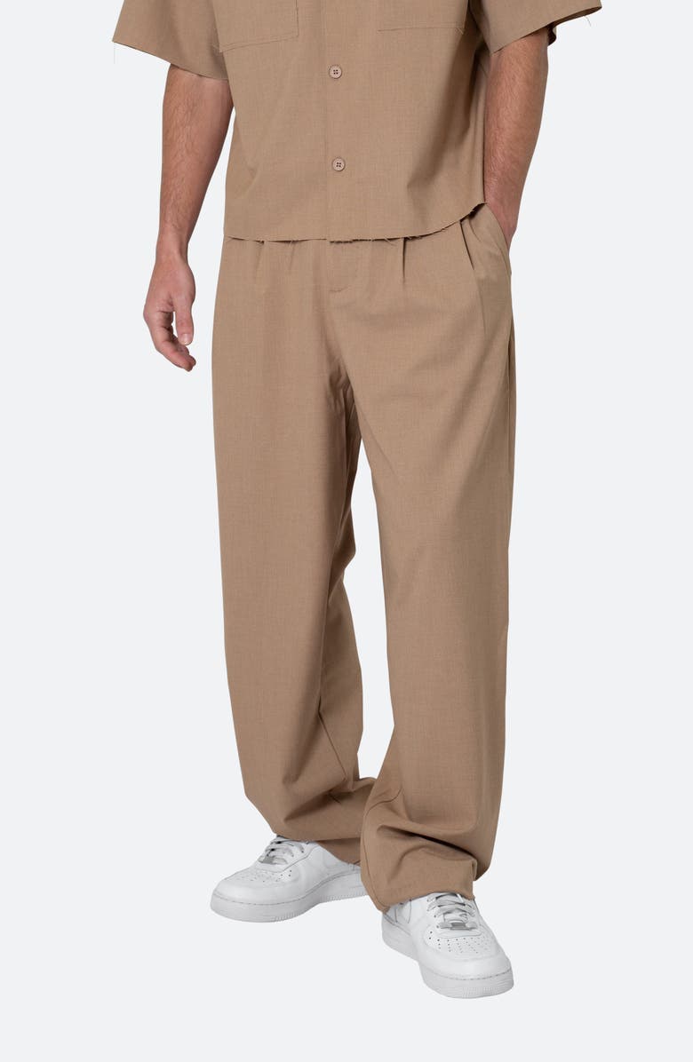 mnml Baggy Pleated Pants, Alternate, color, Khaki