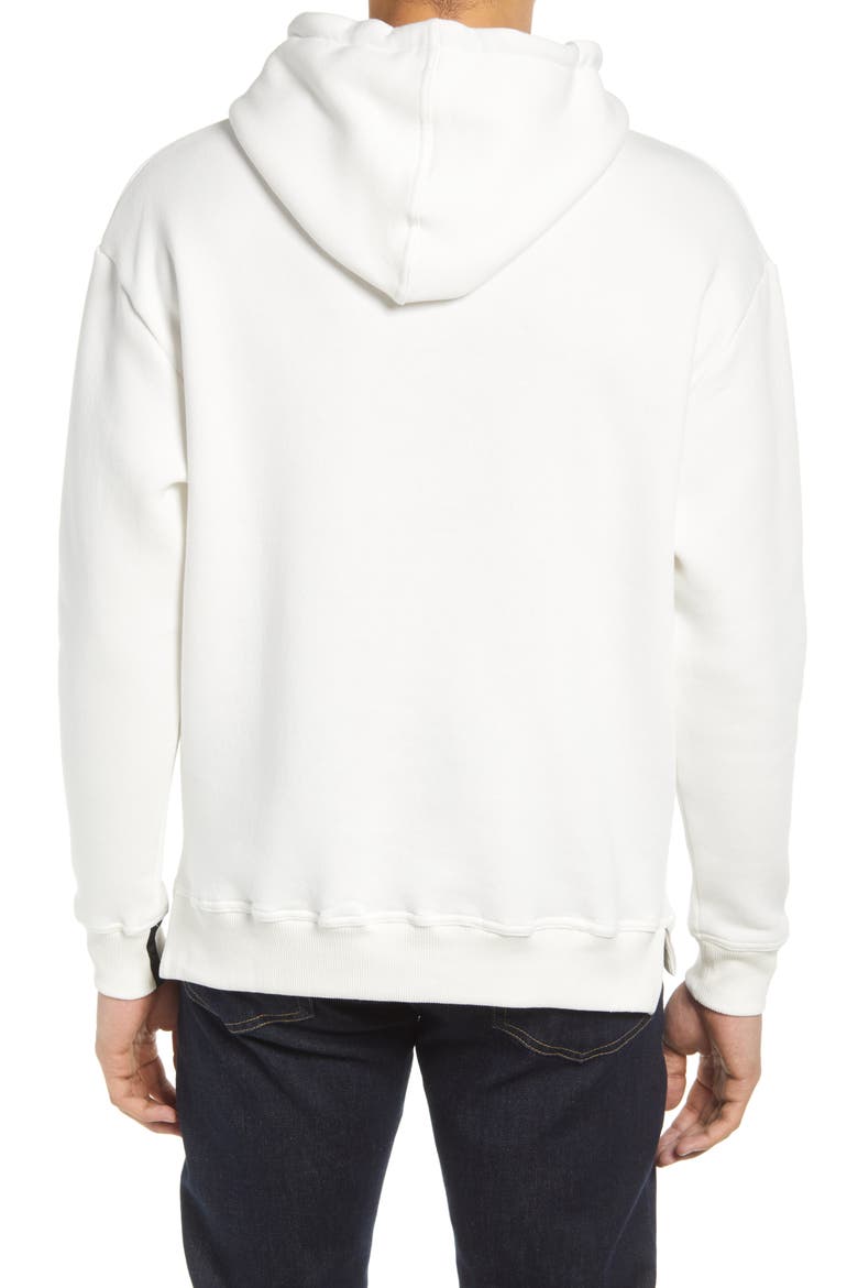 Solid Fleece Hoodie, Alternate, color, CREAM