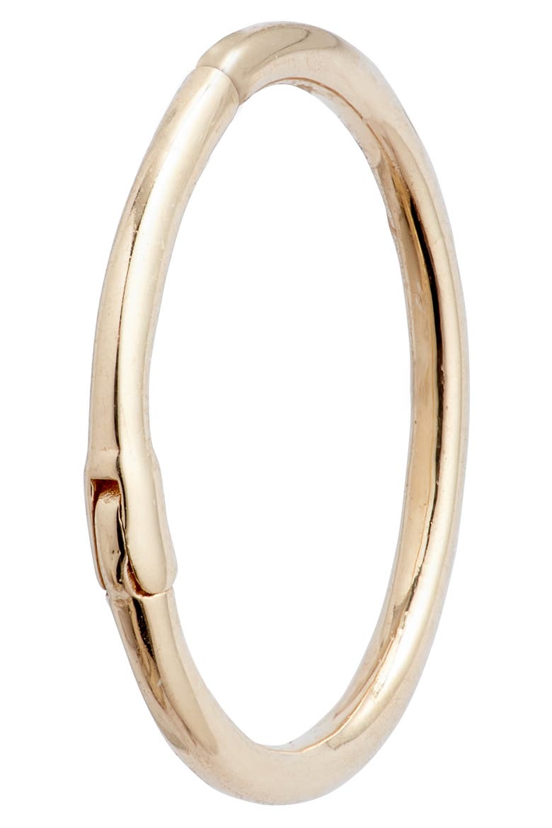 Classique Single Clicker Hoop Earring, Alternate, color, YELLOW GOLD