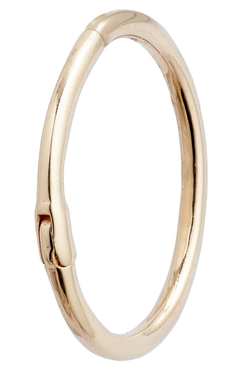 Anzie Mel Soldera Single Hoop Earring, Alternate, color, Yellow Gold