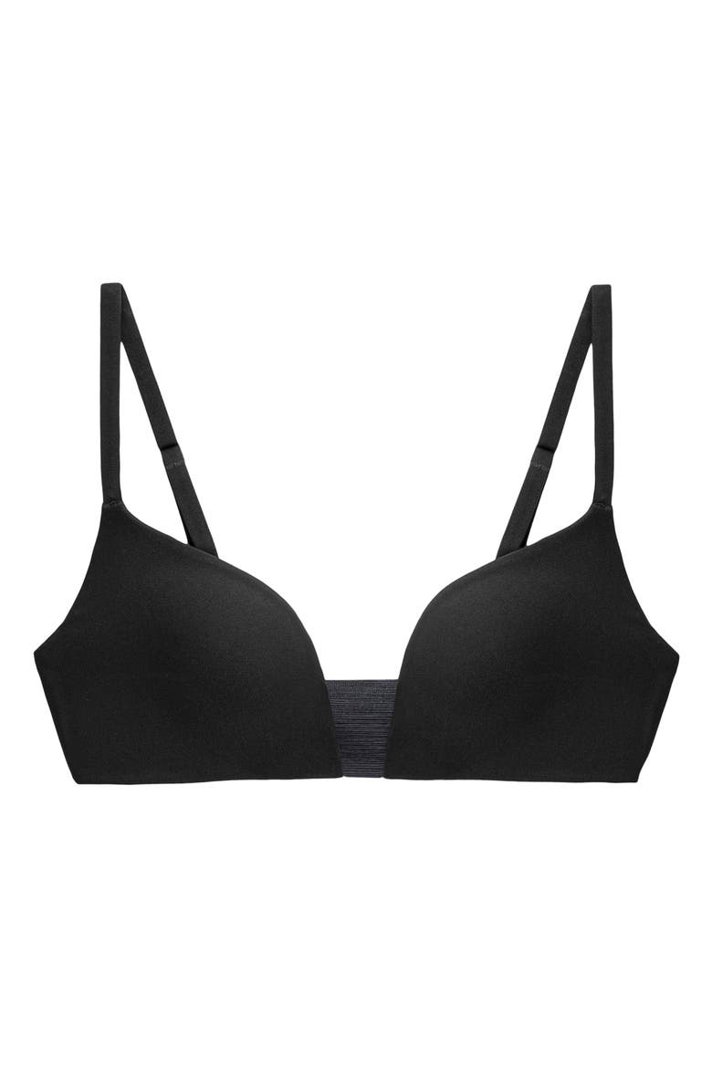 Flex Smart Wireless Padded Bra, Main, color, Black
