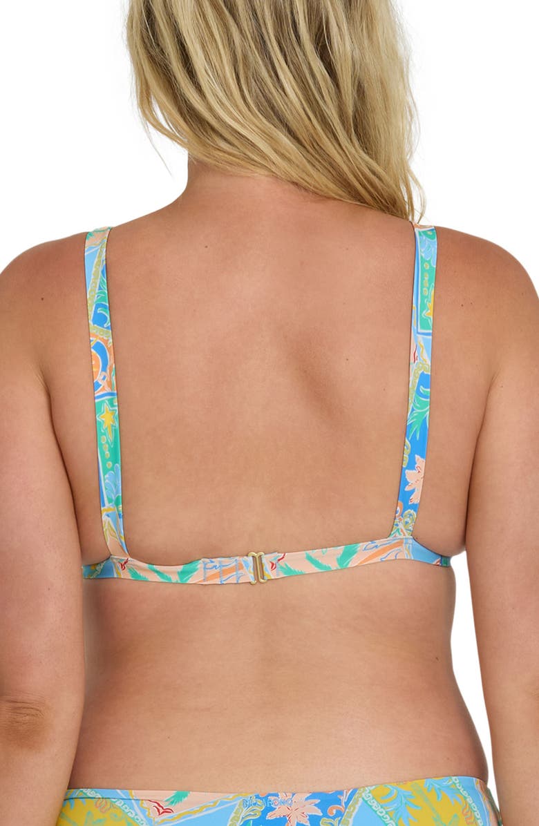 Billabong Coastal Cruise Sunni Plunge Bikini Top, Alternate, color,