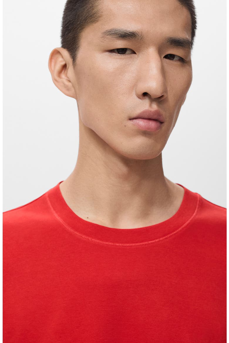 Regular Fit Medium Weight Cotton T-Shirt, Alternate, color, RED