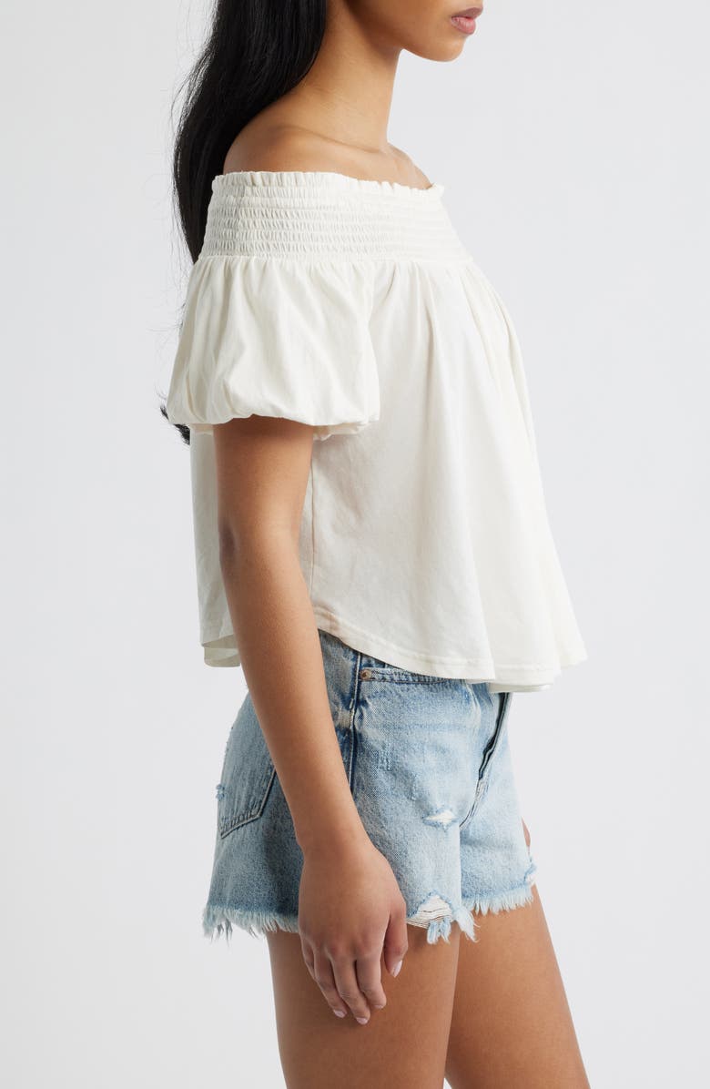 Free People Mabel Off the Shoulder Top, Alternate, color, Sugar Swizzle