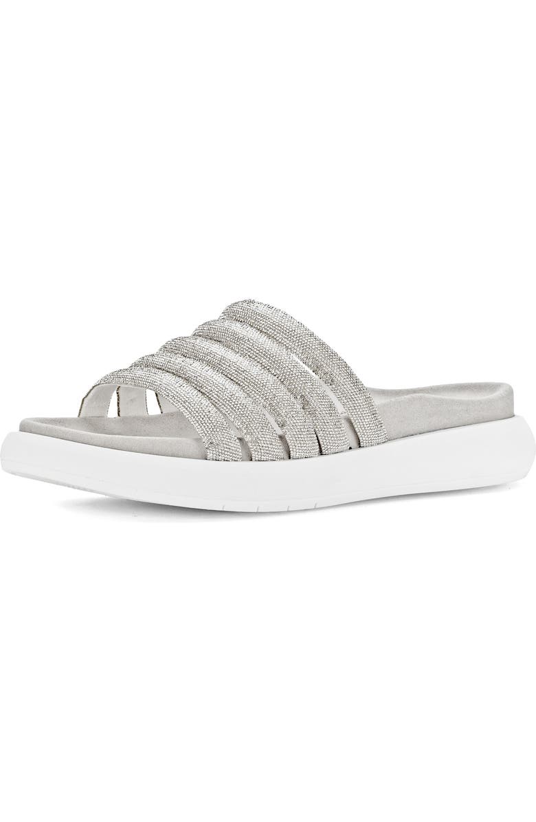 Gabor Strappy Slide Sandal, Main, color, Kristall