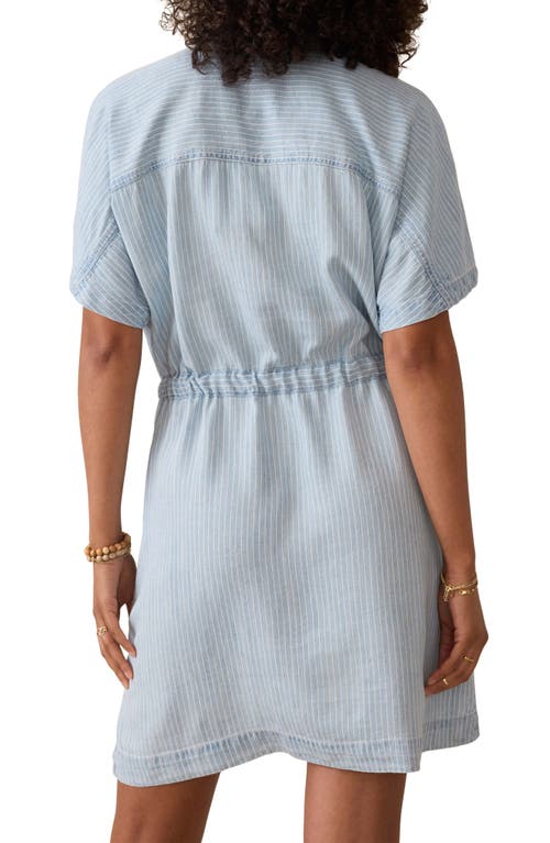 Faherty Tried & True Oakley Dress In Arctic Sea Wash