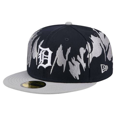 Men's New Era Navy/Gray Detroit Tigers Retro Pattern 59FIFTY Fitted Hat