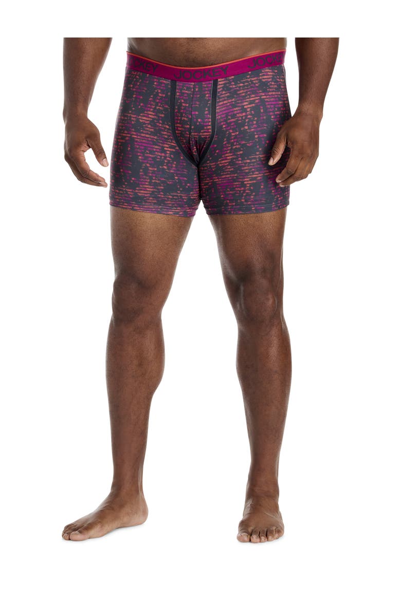 Big & Tall 2-pk Chafe-Proof Micro Boxer Briefs V2, Alternate, color, WARM TRAILS