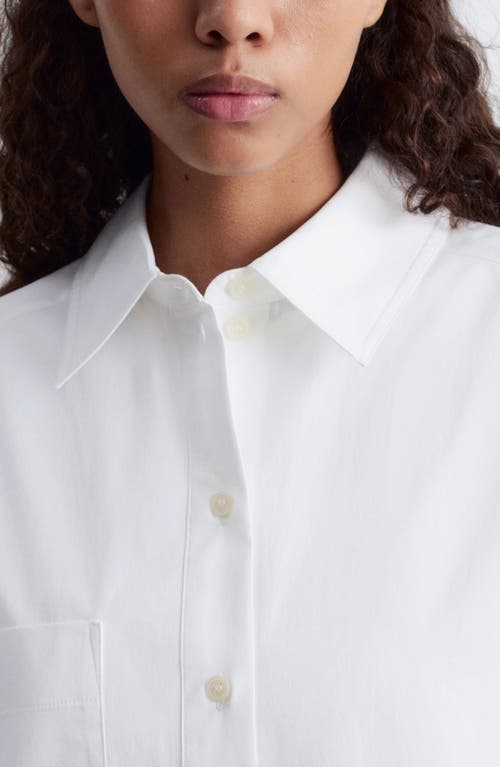 & Other Stories Oversize Cotton Button-up Shirt In White
