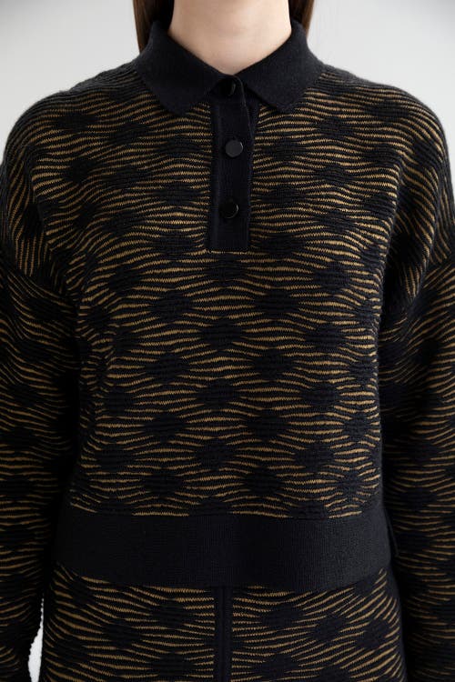 Sskein Amelie Polo In Golden Black