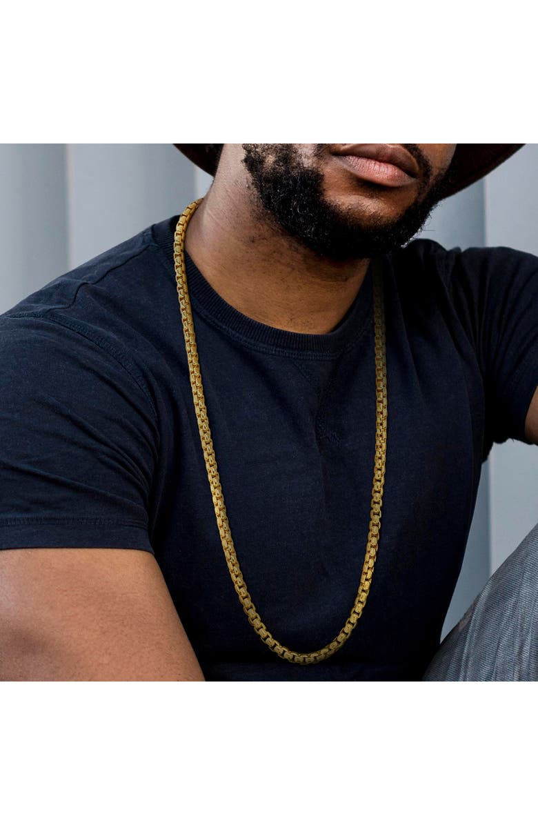 DELMAR Box Link Chain Necklace, Alternate, color, 