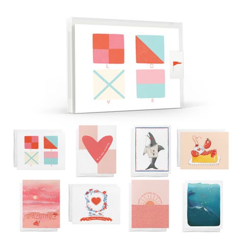 8ct. Assorted Valentine's Day Friendship Greeting Card Pack Sets