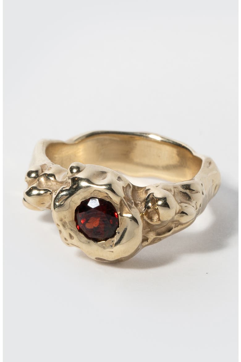 Spell Garnet Ring, Alternate, color, GOLD
