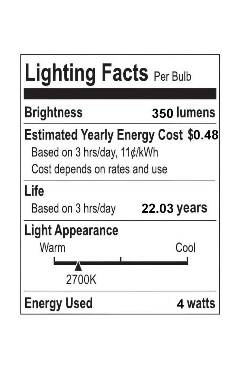 JONATHAN Y Vintage Non-Dimmable ST58-4W LED Edison Bulbs with E26 Base, 80+ CRI, Warm White 2700K, 350 Lumens, Tinted Amber, Alternate, color, Amber