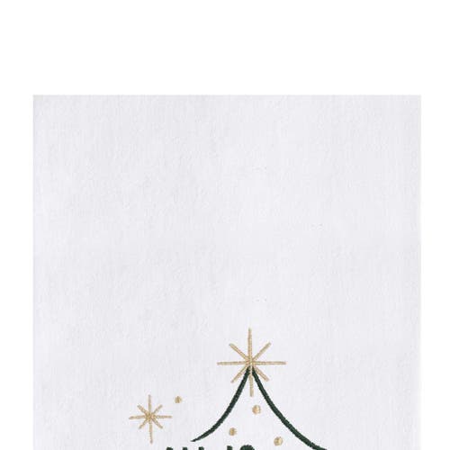 C & F Home C&f Home Calm & Bright Christmas Tree Towel In White