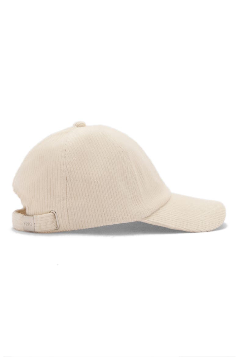 Corduroy Baseball Cap, Alternate, color, OFF WHITE