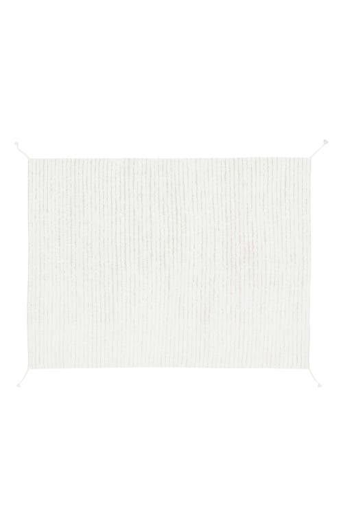 Lorena Canals Reversible Washable Recycled Cotton Blend Rug In White