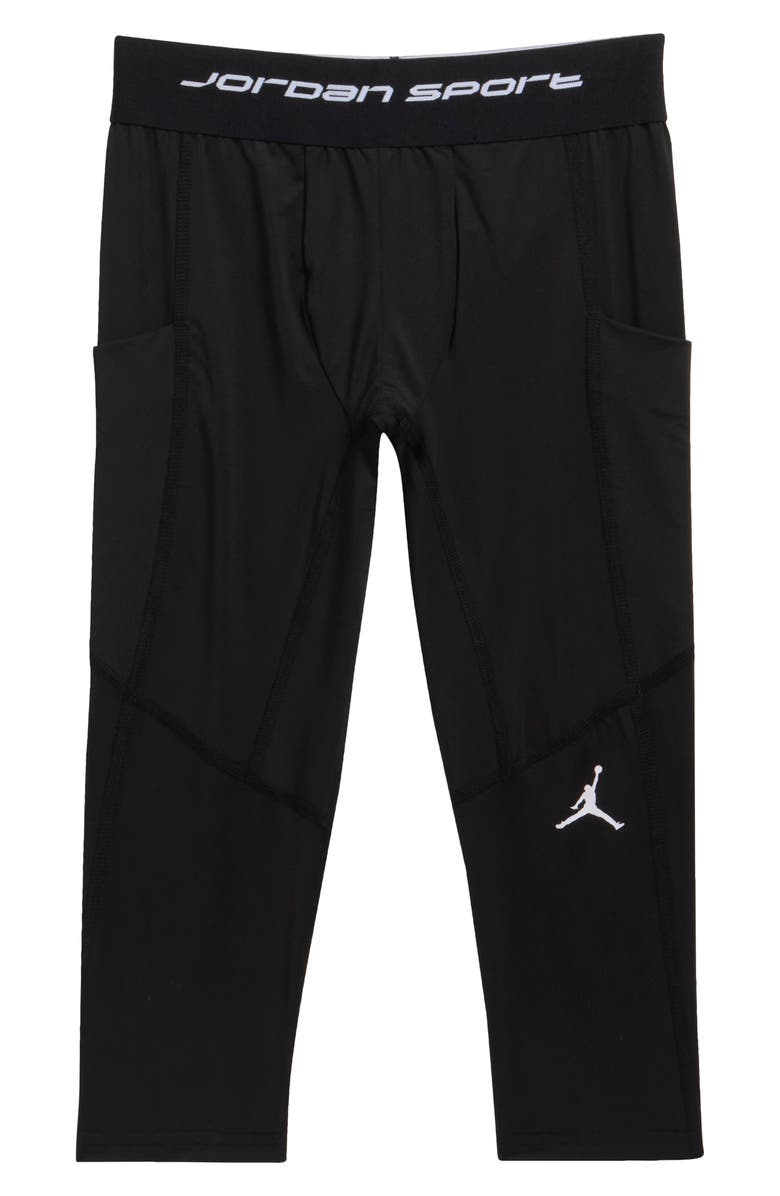 Jordan Kids' Dri-FIT Sport Compression Tights, Main, color, Black