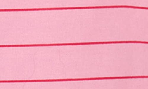 Tiny Tribe Kids' Lolly Stripe Shortalls In Pink
