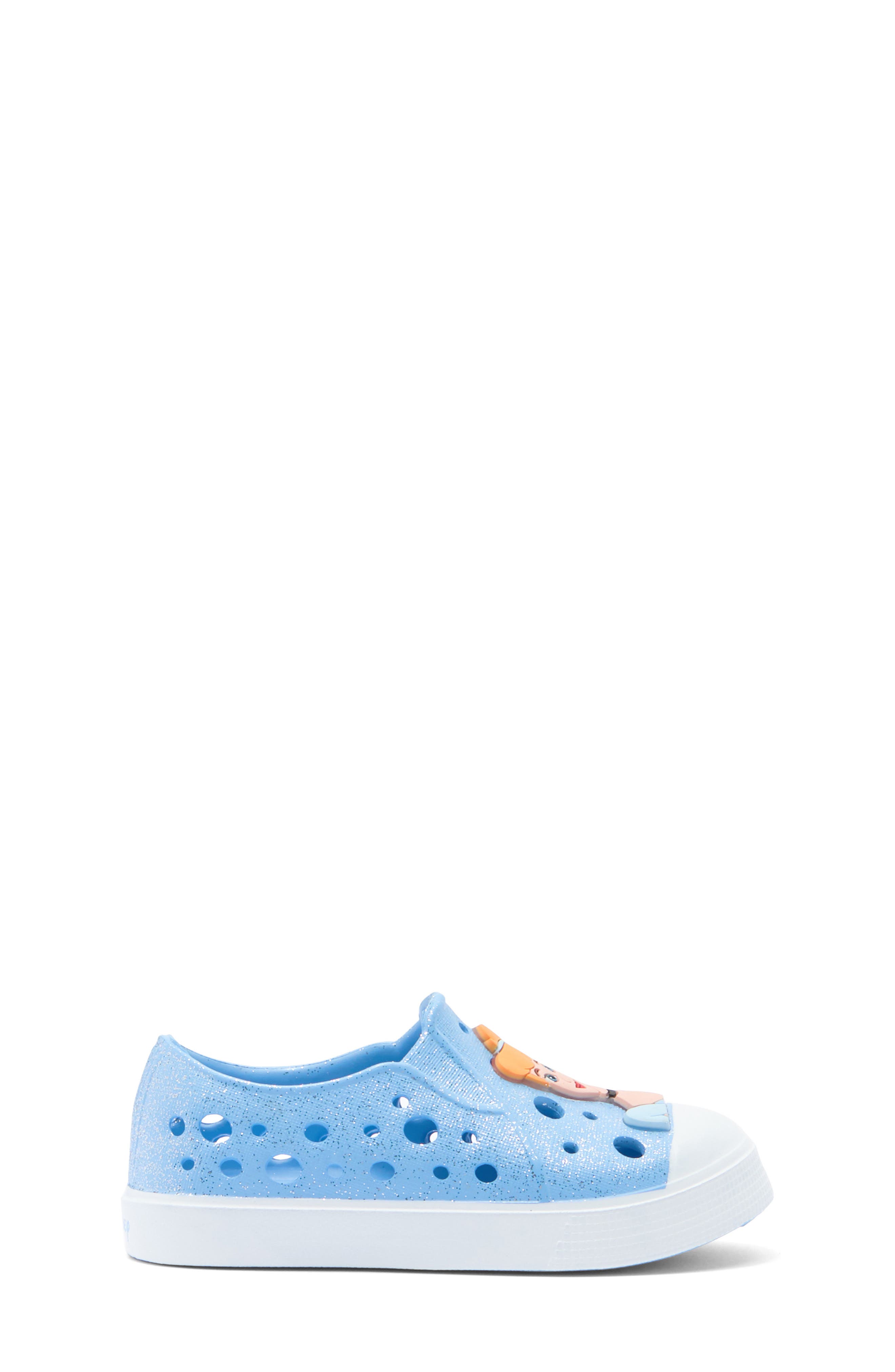 Kids' Cinderella Water Shoe, Alternate, color, BLUE GLITTER