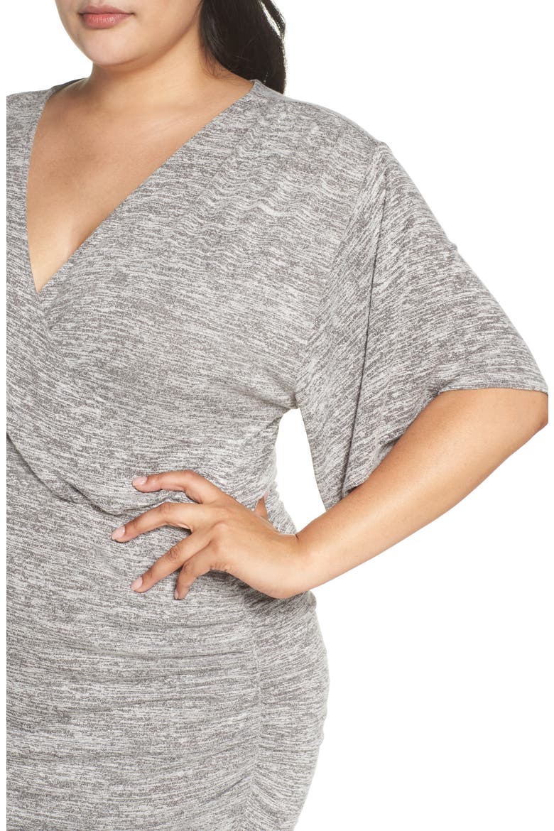 Wrap Dress, Alternate, color, GREY CLOUDY HEATHER