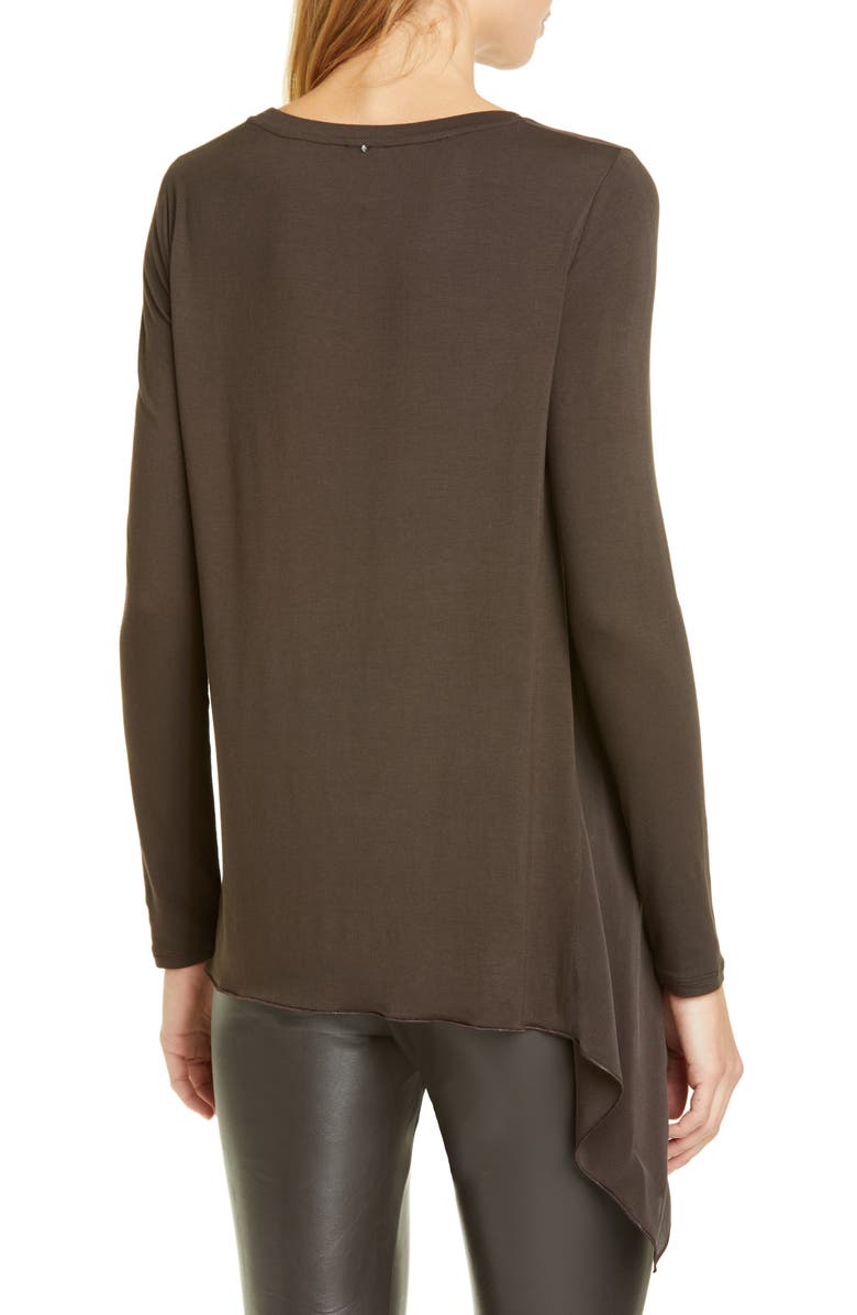 Max Mara Leisure Zaira Mix Media Silk Blend Top, Alternate, color, 