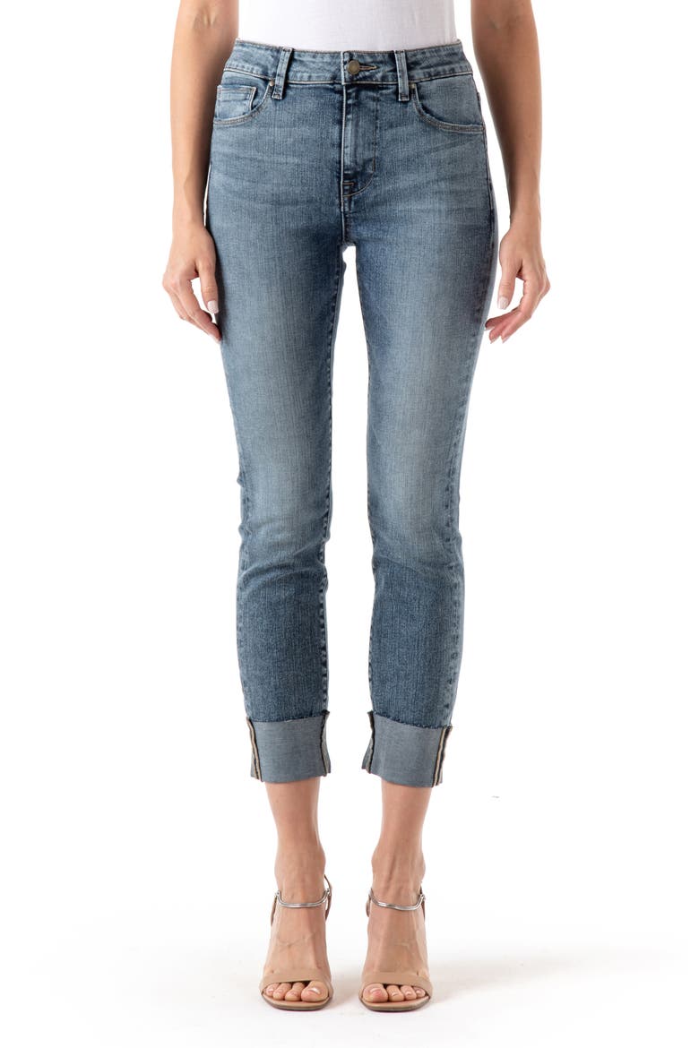 Gwen High Waist Cuffed Crop Jeans, Main, color, NASHVILLE
