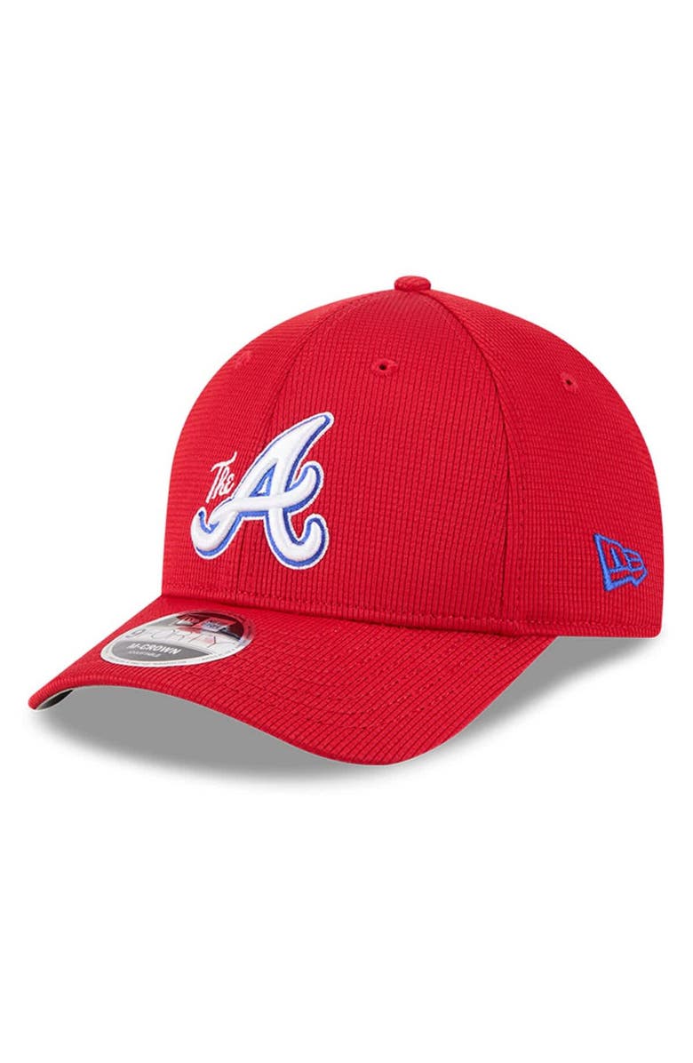 New Era Men's New Era Red Atlanta Braves City Connect Batting Practice 9FORTY M-Crown Adjustable Hat, Main, color, 