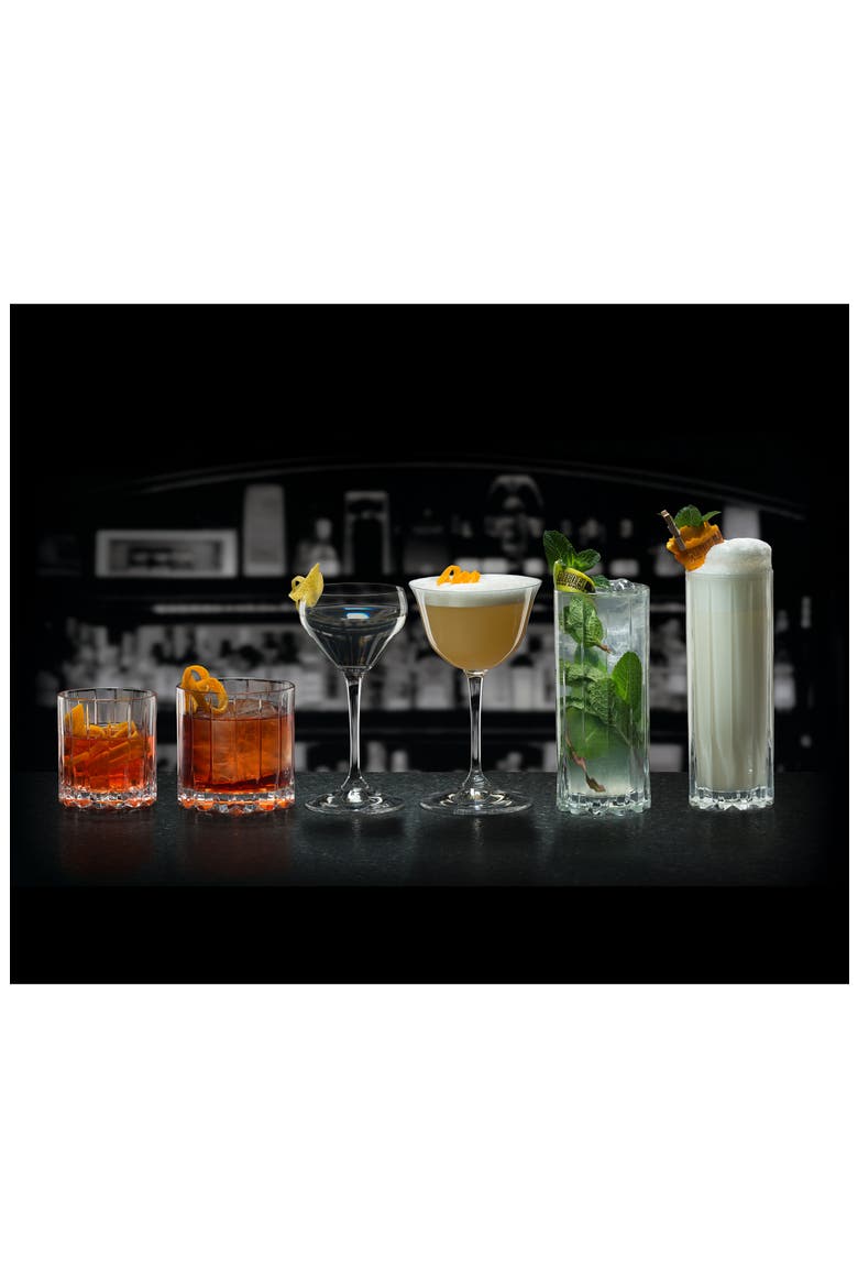 Drink Specific Glassware Set of 8 Rocks & Highball Glasses, Alternate, color, CLEAR