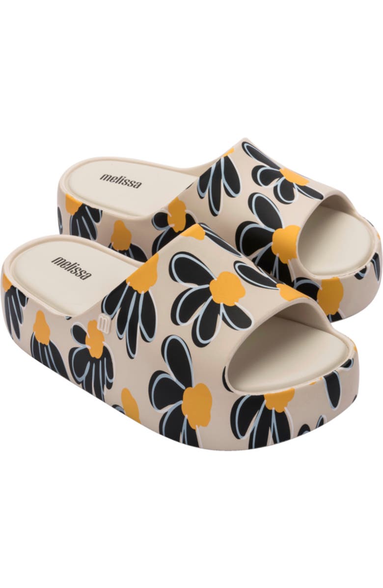 Melissa Platform Sandal, Main, color, Beige/ Black