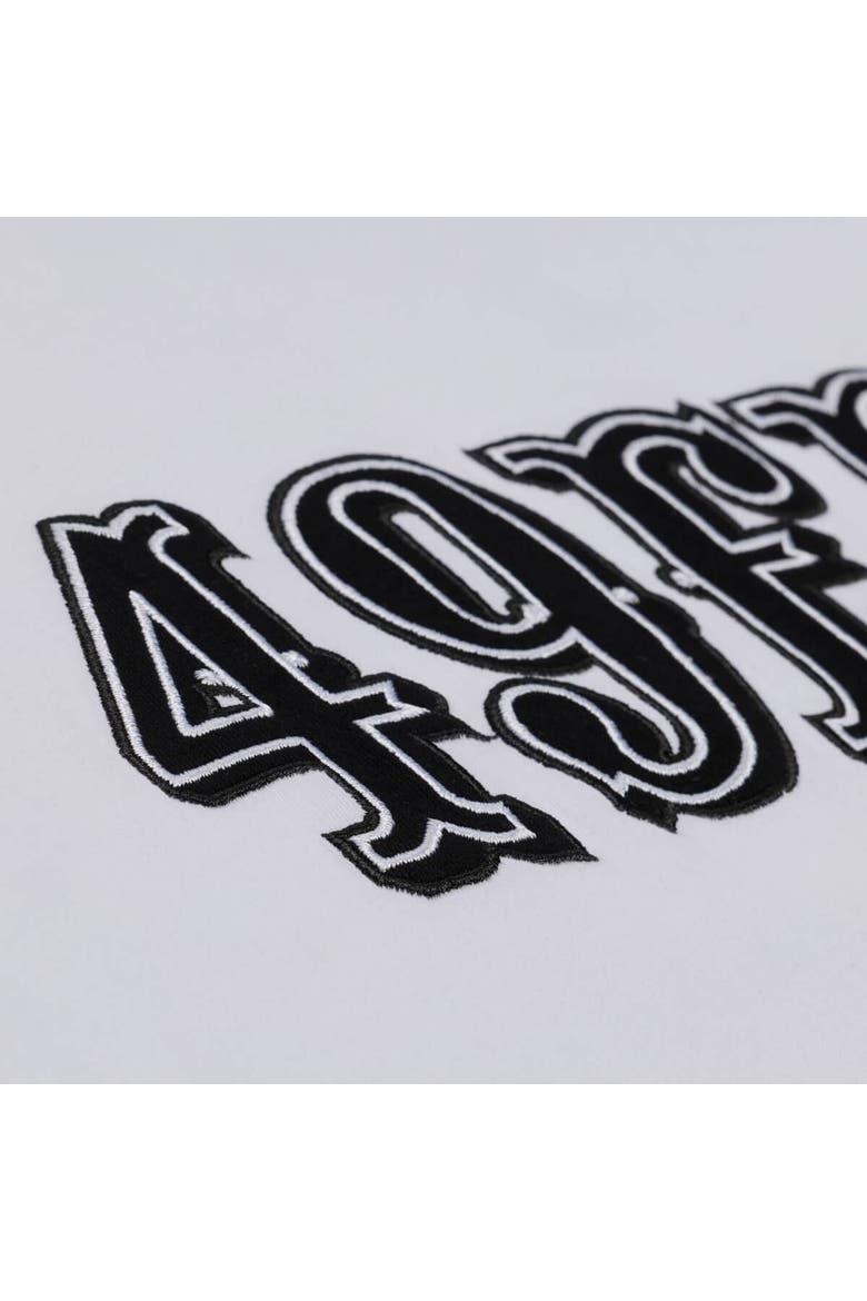 Men's Mitchell & Ness White San Francisco 49ers Monochrome T-Shirt, Alternate, color, White