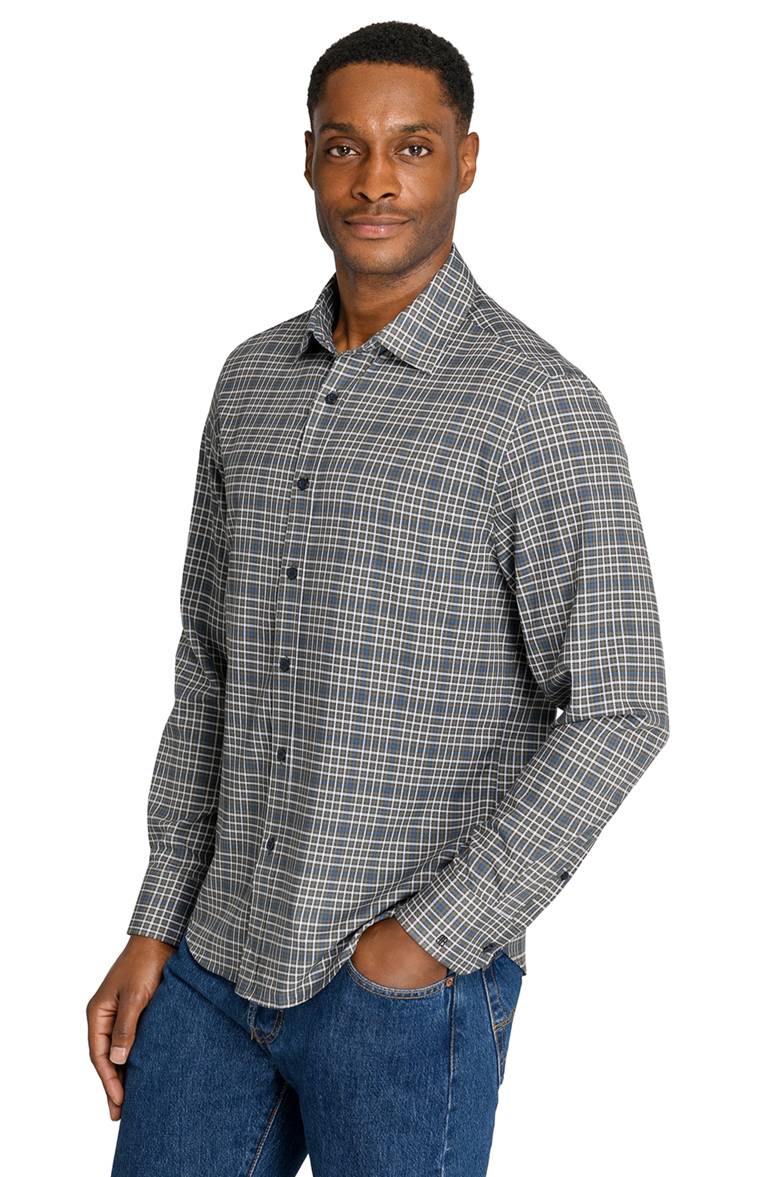 Brooklyn Brigade Glen Performance Shirt (Men) | Nordstrom