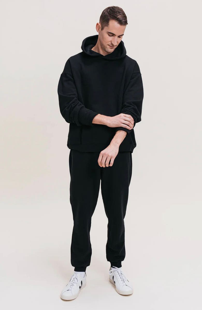 Ocio Men's Organic Cotton Teddy Everywhere Jogger, Main, color, Black
