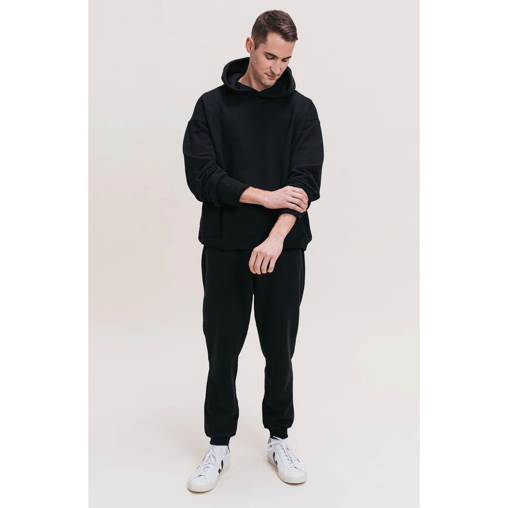Ocio Organic Cotton Teddy Everywhere Jogger In Black