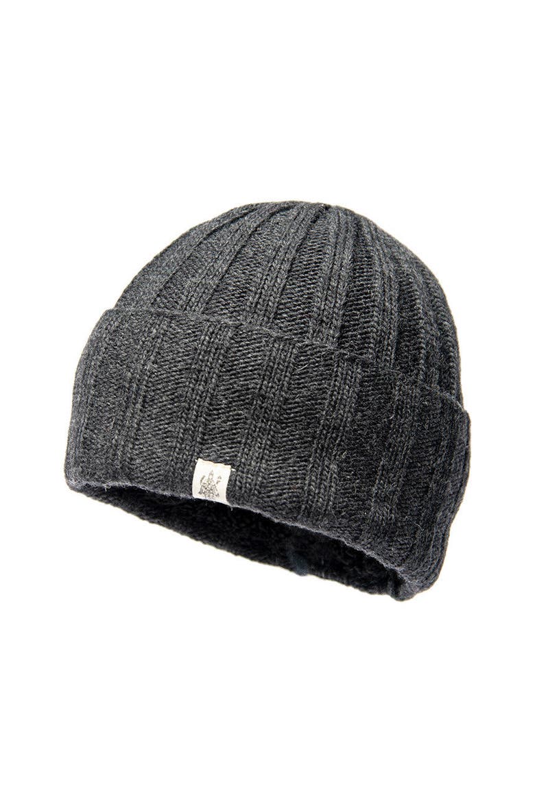 Ribbed Beanie, Main, color, Charcoal