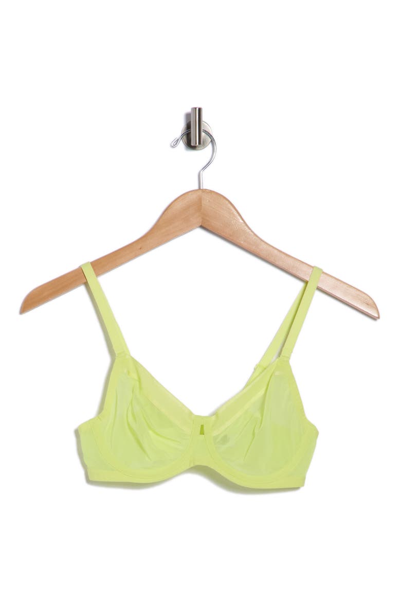 Ethereal Unlined Underwire Bra, Alternate, color, SUNNY LIME
