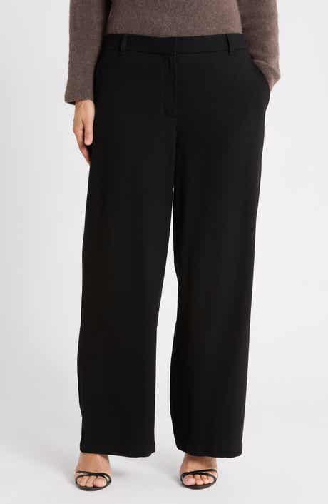 High Waist Wool Trousers
