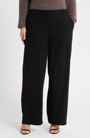 Eileen Fisher High Waist Wool Trousers