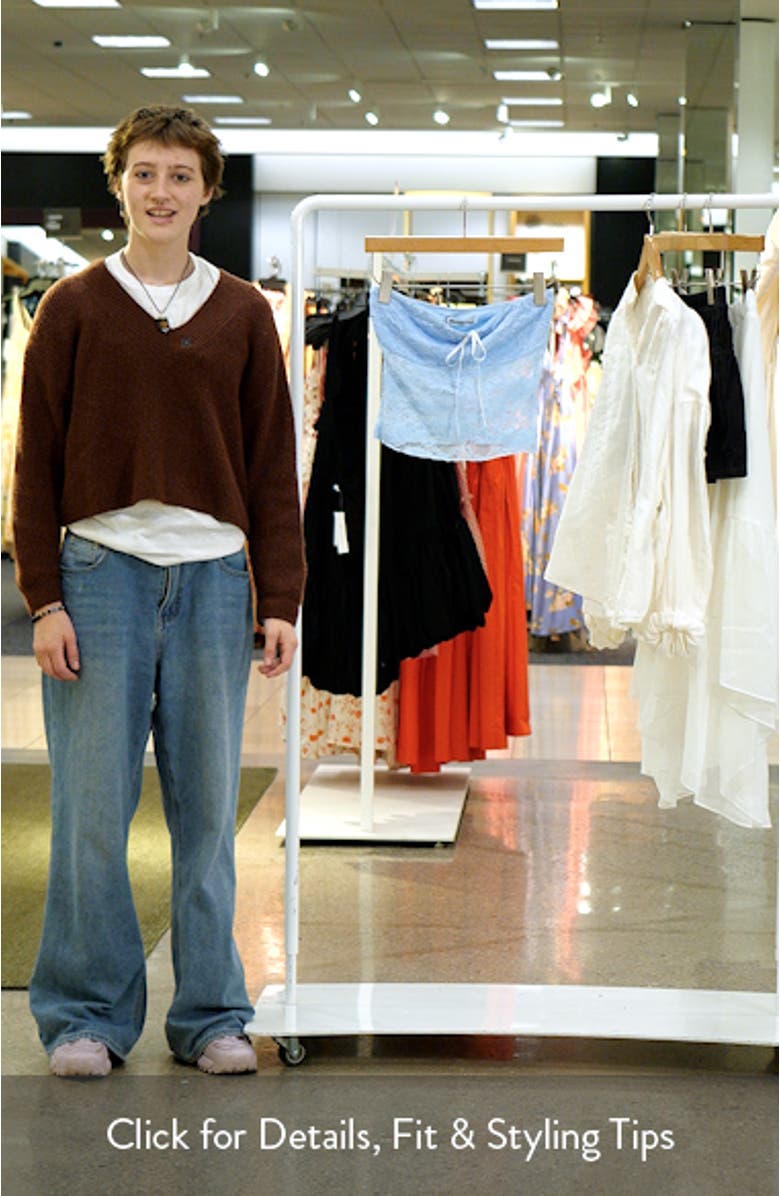 Winnick Floral Lace Strapless Crop Top, sales video thumbnail