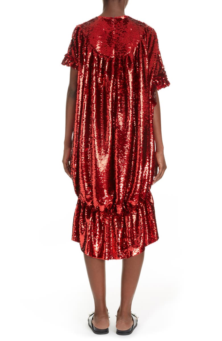 Simone Rocha Sequin Asymmetrical Bubble Dress, Alternate, color,