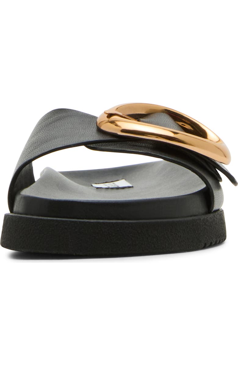 Steve Madden Mandie Slide Sandal, Alternate, color, Black Leather