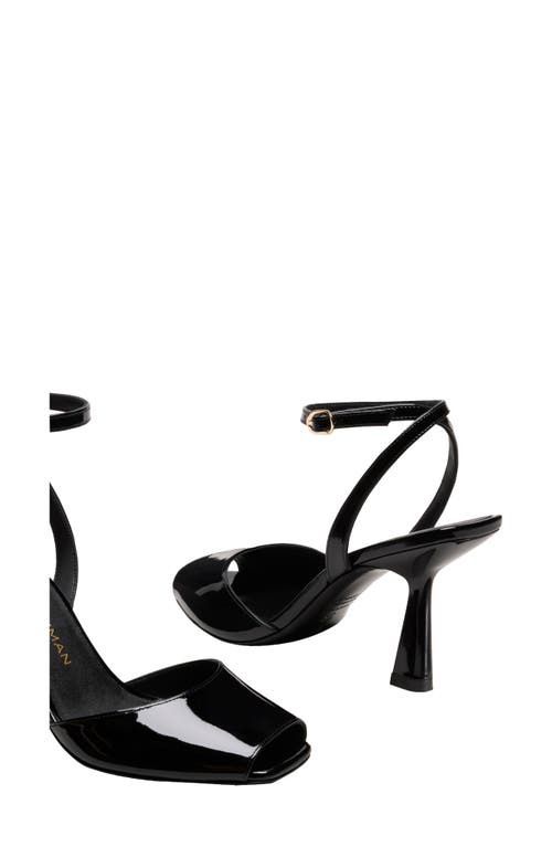 Stuart Weitzman Val Ankle Strap Sandal In Black