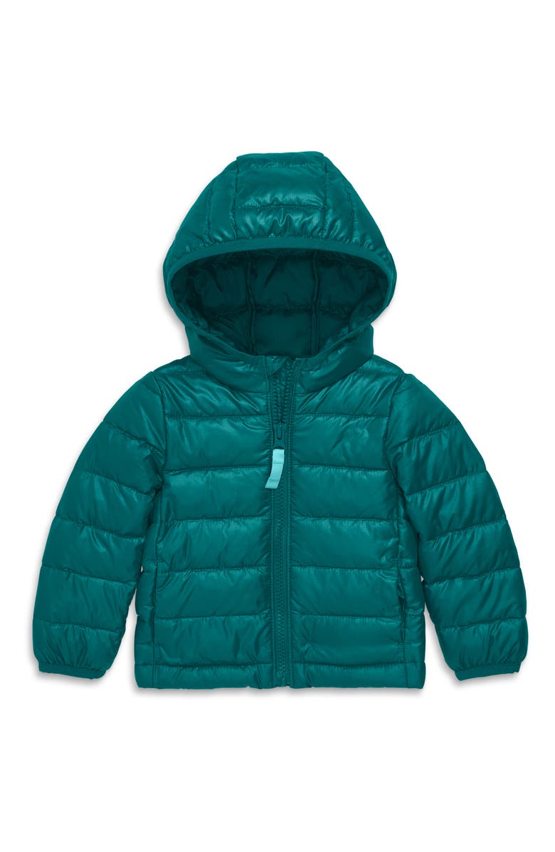 Primary Lightweight Water Repellent Puffer Jacket, Main, color, Spruce