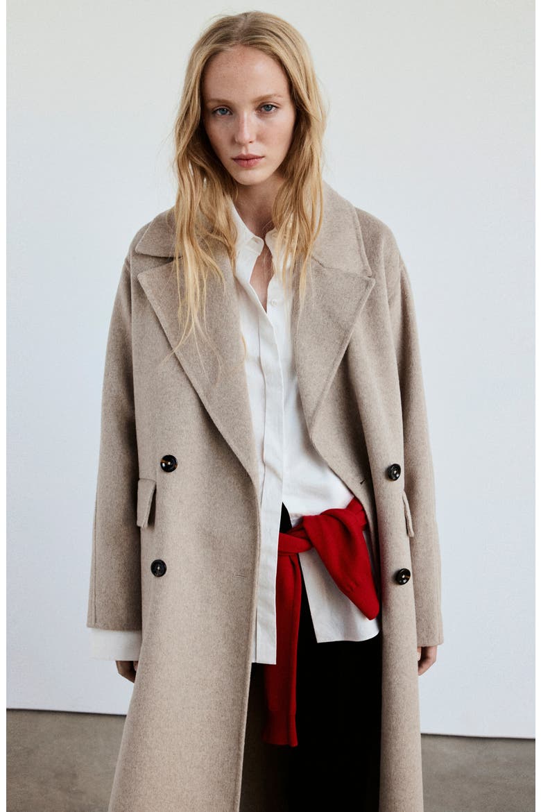 Picarol Wool Blend Coat, Alternate, color, MEDIUM BROWN