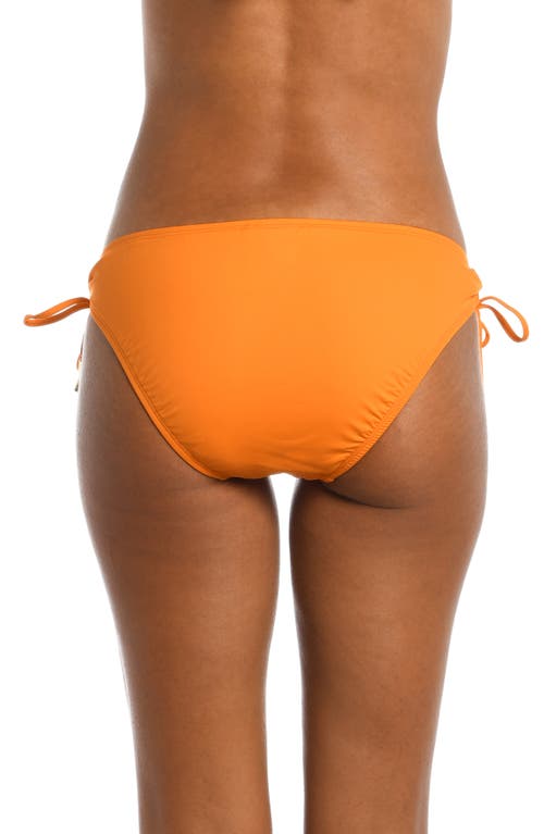 La Blanca Island Goddess Hipster Bikini Bottoms In Tangerine