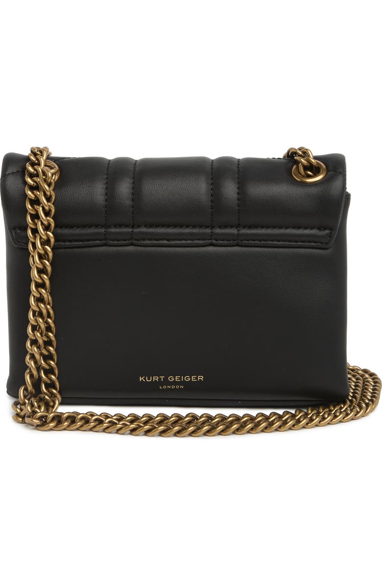 Kurt Geiger London Kensington Leather Mini Crossbody Bag, Alternate, color, Black