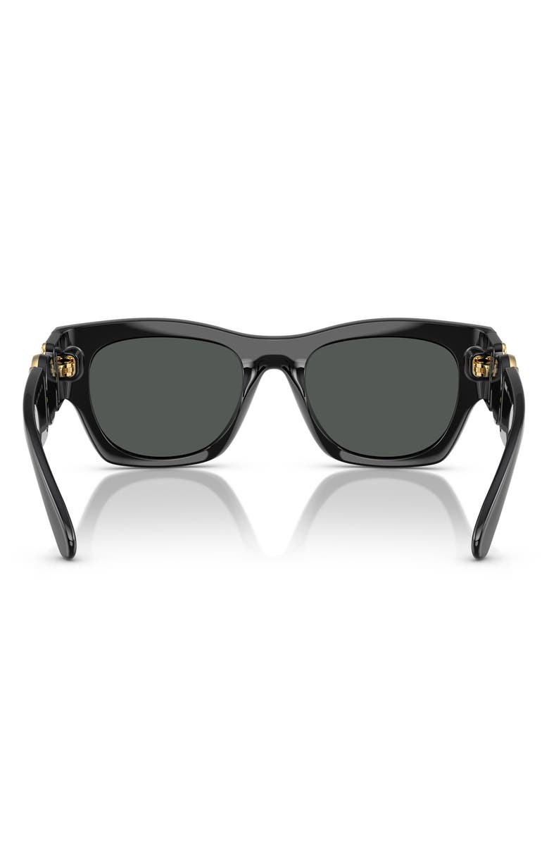 Versace 52mm Pillow Sunglasses, Alternate, color, Dark Grey